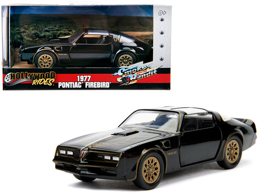 1977 Pontiac Firebird Black "Smokey and the Bandit" (1977) Movie "Hollywood Rides" Series 1/32 Diecast Model Car by Jada <h2>1977 Jada</h2> <p>High-quality perfect for collectors enthusiasts. Features