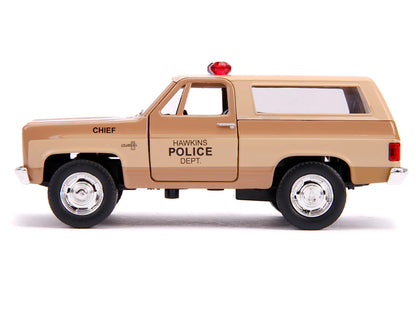Hopper's Chevrolet Blazer "Hawkins Police Dept." "Stranger Things" (2016) TV Series "Hollywood Rides" 1/32 Diecast Model Car by Jada <h2>Hopper's Jada</h2> <p>High-quality perfect for collectors and e