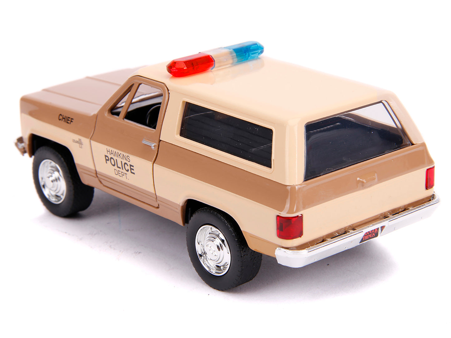 Hopper's Chevrolet Blazer "Hawkins Police Dept." "Stranger Things" (2016) TV Series "Hollywood Rides" 1/32 Diecast Model Car by Jada <h2>Hopper's Jada</h2> <p>High-quality perfect for collectors and e