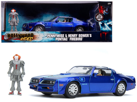Henry Bower's Pontiac Firebird Trans Am Candy Blue 1/24 Scale Figure Set - Jada