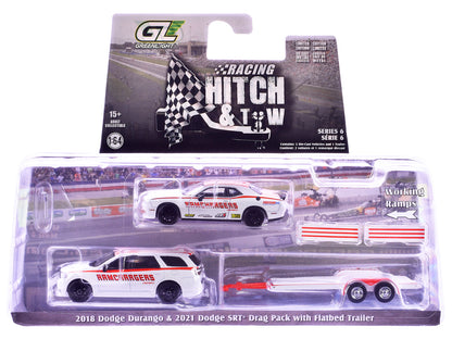 GreenLight "Racing Hitch & Tow" Series #6 Set of 3 pieces 1/64 Diecast Model Cars by <h2>"Racing Greenlight</h2> <p>High-quality car perfect for collectors and enthusiasts. Features detailed interior