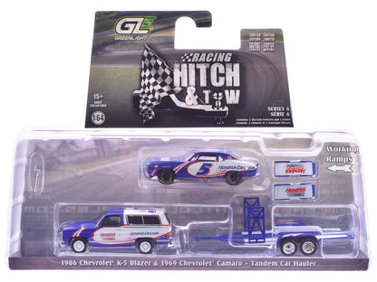 GreenLight "Racing Hitch & Tow" Series #6 Set of 3 pieces 1/64 Diecast Model Cars by <h2>"Racing Greenlight</h2> <p>High-quality car perfect for collectors and enthusiasts. Features detailed interior