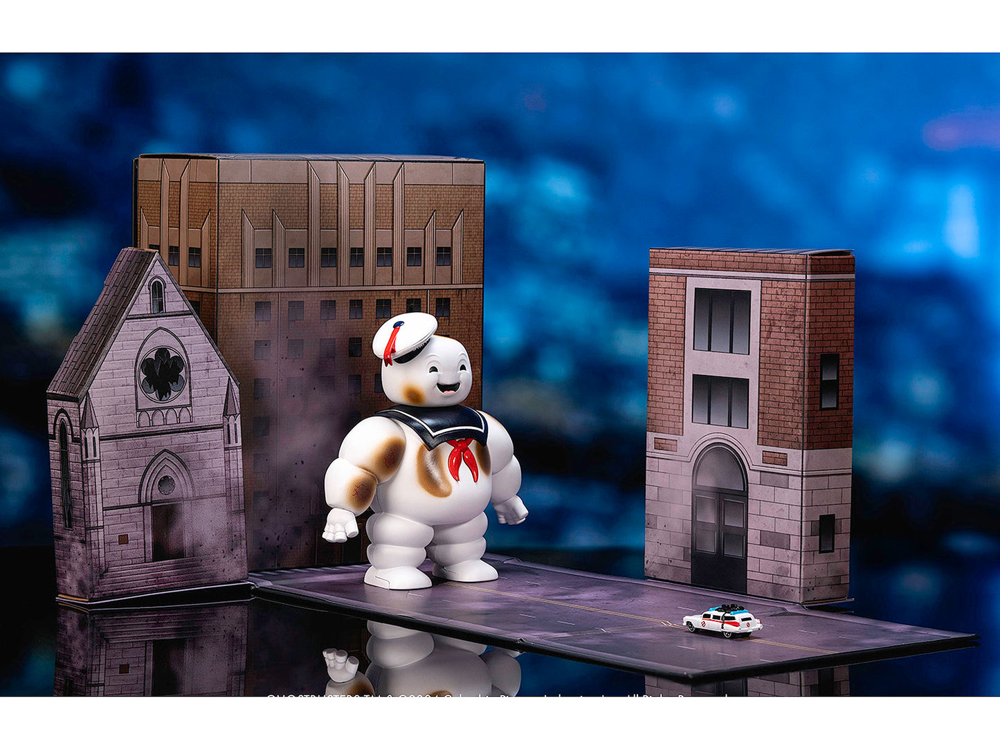 "Ghostbusters" 6" Stay Puft Marshmallow Man Figure with Nano Ecto-1 Car Diorama Set (1984) Movie "Next Level" Series Model by Jada <h2>"Ghostbusters" Jada</h2> <p>High-quality diecast perfect for coll