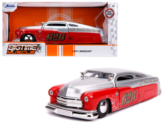 1951 Mercury Silver and Red #626 "Holley" "Bomber Bros Special" "Bigtime Muscle" 1/24 Diecast Model Car by Jada <h2>1951 Jada</h2> <p>High-quality perfect for collectors enthusiasts. Features detailed
