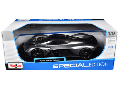 Maisto Aston Martin Valkyrie Silver Metallic with Matt Black Top "Special Edition" Series 1/18 Diecast Model Car by <h2>Aston Maisto</h2> <p>High-quality perfect for collectors and enthusiasts. Featur
