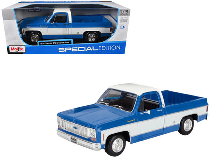 Maisto 1974 Chevrolet C10 Cheyenne Super Pickup Truck Blue and White "Special Edition" Series 1/18 Diecast Model Car by <h2>1974 Maisto</h2> <p>High-quality perfect for collectors enthusiasts. Feature