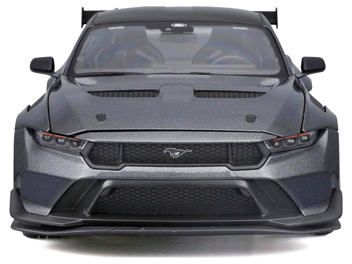2025 Ford Mustang GTD Dark Gray Metallic with Black Top "Special Edition" Series 1/18 Diecast Model Car by Maisto