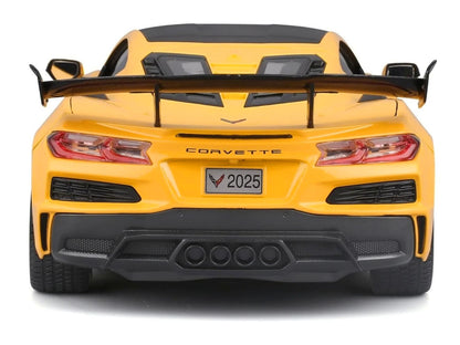 Chevrolet Corvette ZR1 Coupe Yellow with Carbon Top "Special Edition" Series 1/18 T&y Diecast Model Car by Maisto