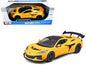 Chevrolet Corvette ZR1 Coupe Yellow with Carbon Top "Special Edition" Series 1/18 T&y Diecast Model Car by Maisto
