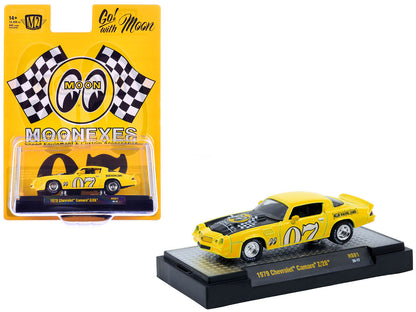 1979 Chevrolet Camaro Z/28 Yellow Black Hood 1/64 Diecast Model Car - M2