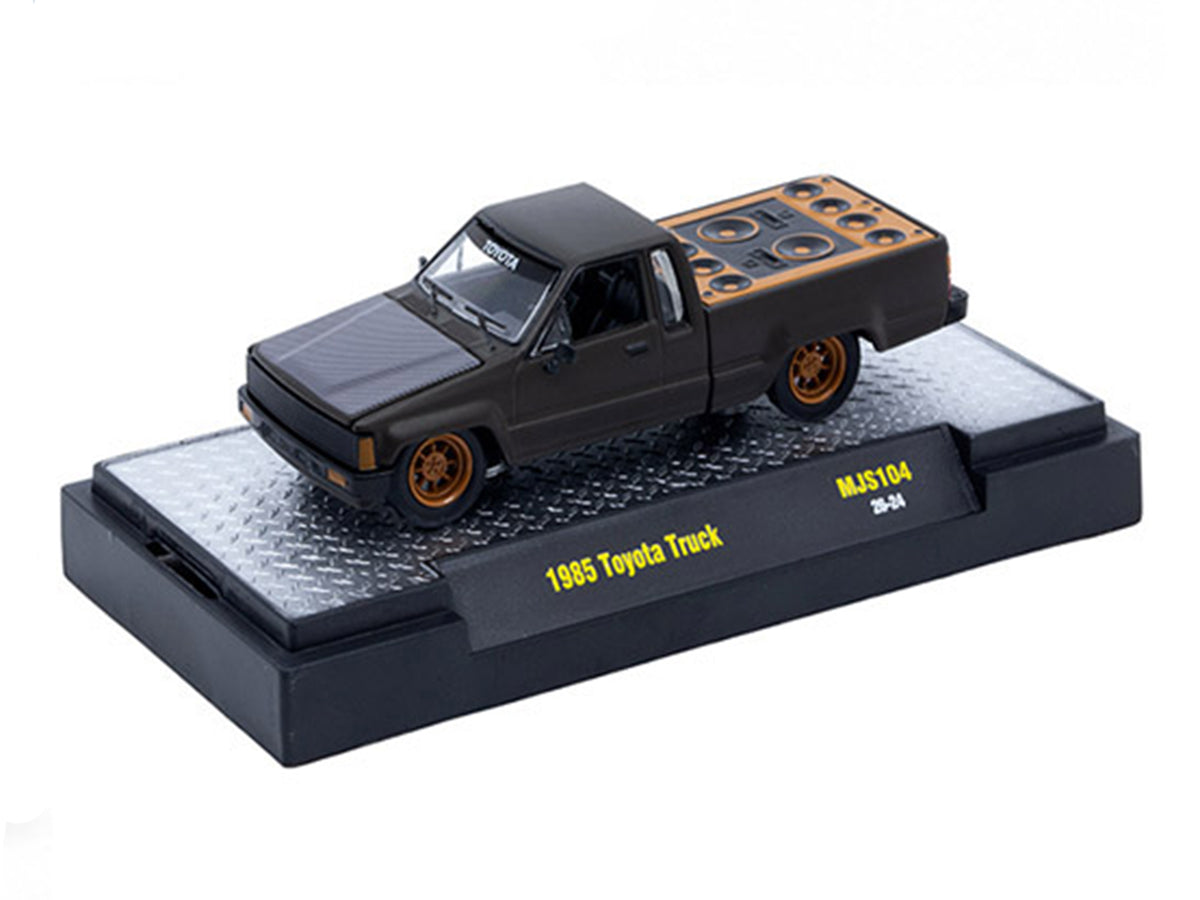 1985 Toyota SR5 Pickup Truck Matt Gray Carbon 1/64 Diecast Model - M2