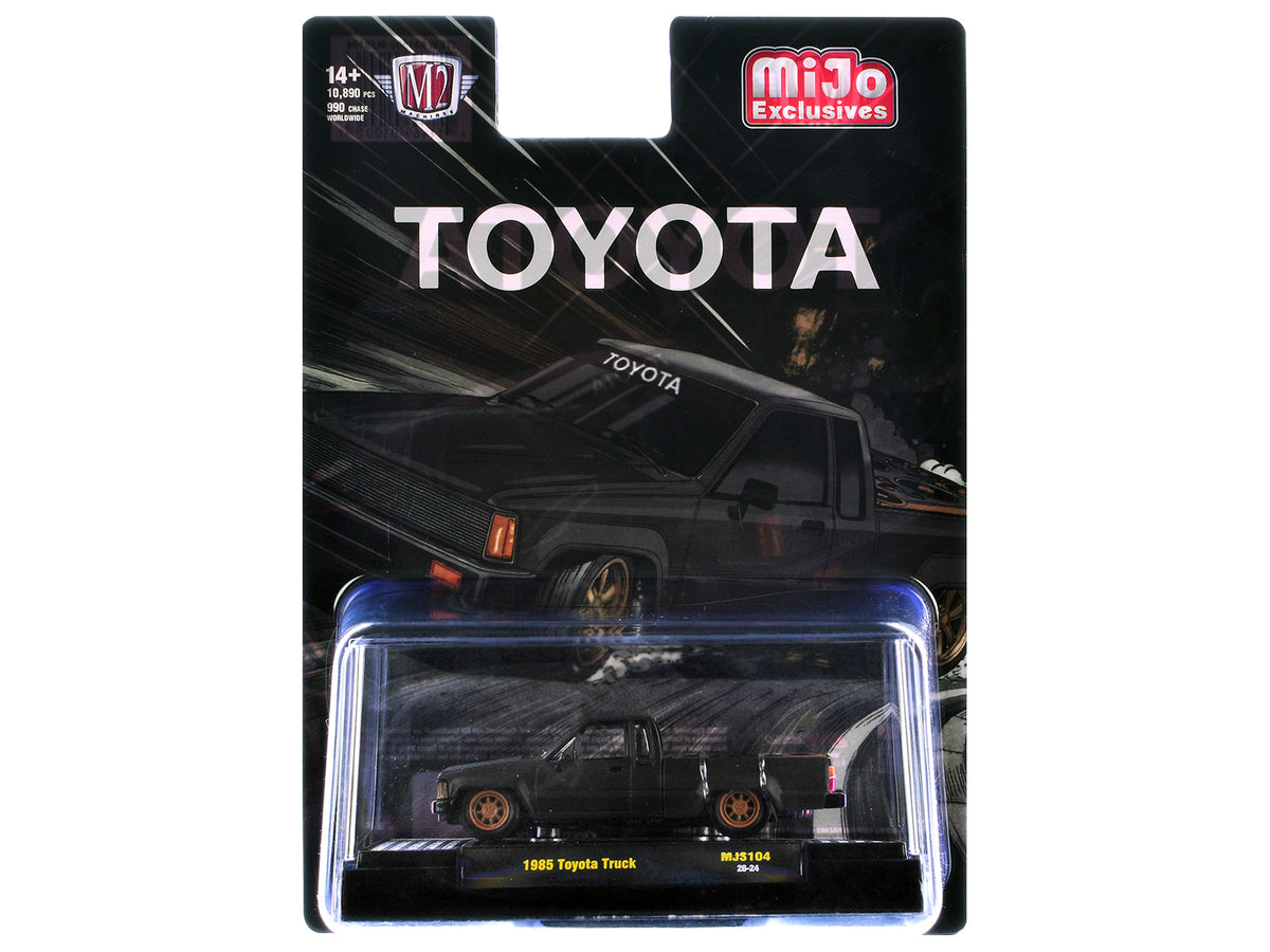 1985 Toyota SR5 Pickup Truck Matt Gray Carbon 1/64 Diecast Model - M2