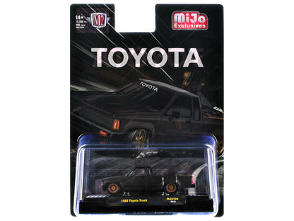1985 Toyota SR5 Pickup Truck Matt Gray Carbon 1/64 Diecast Model - M2