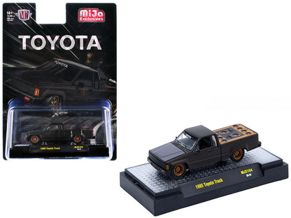 1985 Toyota SR5 Pickup Truck Matt Gray Carbon 1/64 Diecast Model - M2
