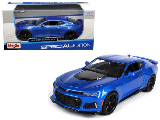 2017 Chevrolet Camaro ZL1 Blue Metallic 1/24 Diecast Model Car - Maisto