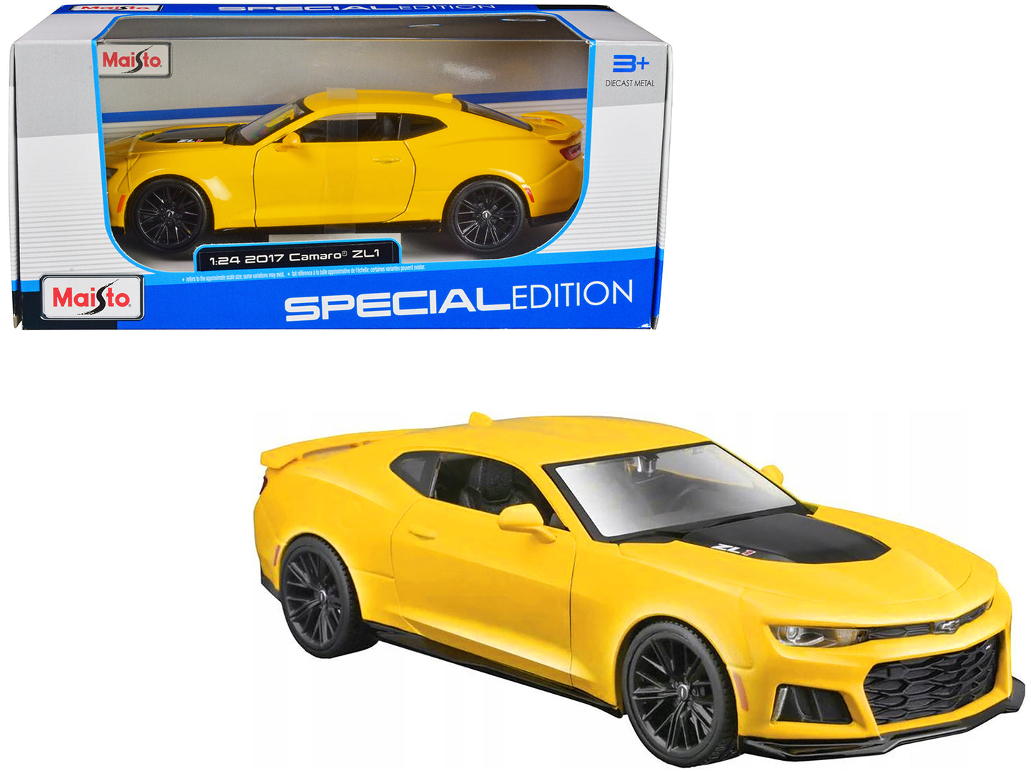Maisto 2017 Chevrolet Camaro ZL1 Yellow Metallic "Special Edition" 1/24 Diecast Model Car by <h2>2017 Maisto</h2> <p>High-quality perfect for collectors and enthusiasts. Features detailed interior ext