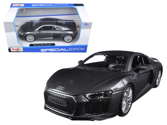 Audi R8 V10 Plus Gray Metallic 1/24 Diecast Model Car - Maisto