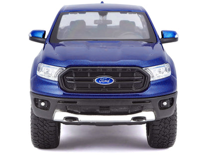 2019 Ford Ranger Lariat Sport Pickup Truck Dark Blue Metallic 1/27 Diecast Model Car by Maisto