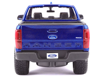 2019 Ford Ranger Lariat Sport Pickup Truck Dark Blue Metallic 1/27 Diecast Model Car by Maisto
