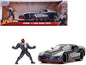 2008 Dodge Viper SRT10 Dark Gray with Venom Diecast Figurine "Spider-Man" "Marvel" Series 1/24 Model Car by Jada <h2>2008 Jada</h2> <p>High-quality perfect for collectors and enthusiasts. Features det