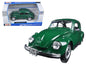 1973 Volkswagen Beetle Green 1/24 T&y Diecast Model Car by Maisto