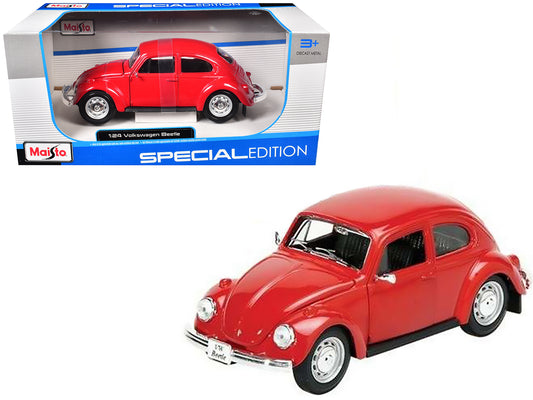 1973 Volkswagen Beetle Red 1/24 Diecast Model Car - Maisto