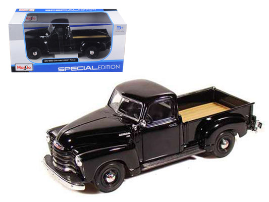 1950 Chevrolet 3100 Pickup Truck Black 1/25 Diecast Model Car - Maisto