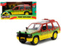 Ford Explorer Red and Yellow with Green Graphics "Jurassic Park" (1993) Movie 30th Anniversary "Hollywood Rides" Series 1/32 Diecast Model Car by Jada <h2>Ford Jada</h2> <p>High-quality perfect for co
