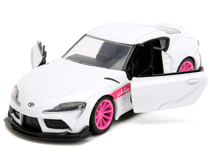 2020 Toyota Supra White Metallic with Pink Wheels "Pink Slips" Series 1/32 Diecast Model Car by Jada <h2>2020 Jada</h2> <p>High-quality perfect for collectors and enthusiasts. Features detailed interi