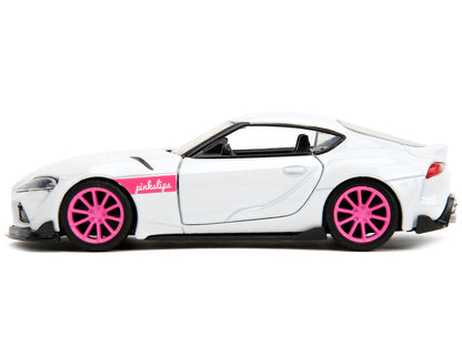 2020 Toyota Supra White Metallic with Pink Wheels "Pink Slips" Series 1/32 Diecast Model Car by Jada <h2>2020 Jada</h2> <p>High-quality perfect for collectors and enthusiasts. Features detailed interi