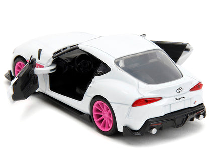 2020 Toyota Supra White Metallic with Pink Wheels "Pink Slips" Series 1/32 Diecast Model Car by Jada <h2>2020 Jada</h2> <p>High-quality perfect for collectors and enthusiasts. Features detailed interi