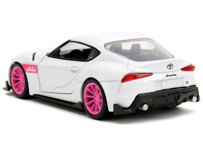 2020 Toyota Supra White Metallic with Pink Wheels "Pink Slips" Series 1/32 Diecast Model Car by Jada <h2>2020 Jada</h2> <p>High-quality perfect for collectors and enthusiasts. Features detailed interi