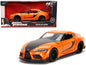 Toyota GR Supra Orange with Black Stripes "Fast & Furious 9 F9" (2021) Movie 1/32 Diecast Model Car by Jada <h2>Toyota Jada</h2> <p>High-quality perfect for collectors and enthusiasts. Features detail