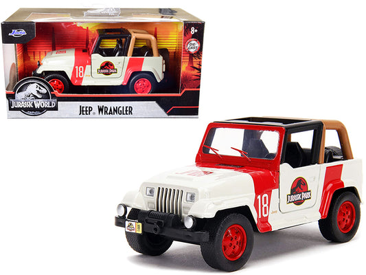 Jeep Wrangler #18 Red Beige 1/32 Diecast Model Car - Jada