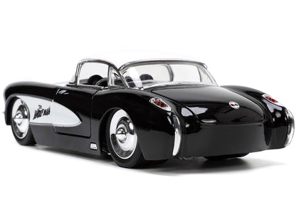 1957 Chevrolet Corvette Black with White Top and Wolfman Diecast Figure "Universal Monsters" "Hollywood Rides" Series 1/24 Model Car by Jada <h2>1957 Jada</h2> <p>High-quality perfect for collectors e