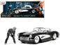 1957 Chevrolet Corvette Black with White Top and Wolfman Diecast Figure "Universal Monsters" "Hollywood Rides" Series 1/24 Model Car by Jada <h2>1957 Jada</h2> <p>High-quality perfect for collectors e