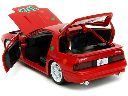 1985 Mazda RX-7 RHD (Right Hand Drive) Red with Graphics and Trix Rabbit Diecast Figure "Trix Cereal" "Hollywood Rides" Series 1/24 Model Car by Jada <h2>1985 Jada</h2> <p>High-quality perfect for col
