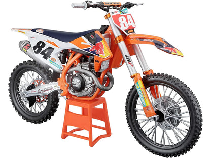 Maisto KTM 450 SX-F #84 Jeffrey Herlings "Red Bull Factory Racing" (2018) 1/6 Diecast Motorcycle Model by <h2>KTM Maisto</h2> <p>High-quality car perfect for collectors and enthusiasts. Features detai