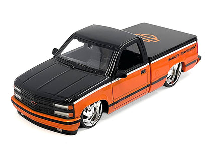 Maisto 1993 Chevrolet 454 SS Pickup Truck "Harley Davidson" Black and Orange "H-D Custom" Series 1/24 Diecast Model Car by <h2>1993 Maisto</h2> <p>High-quality perfect for collectors enthusiasts. Feat