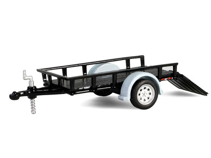 GreenLight 1990 Dodge Ram D250 Pickup Truck "Philadelphia PA Police Department" White with Stripes and Utility Trailer "Hot Pursuit Hitch & Tow" Series 1 1/64 Diecast Model Cars by <h2>1990 Greenlight