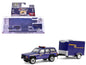 GreenLight 2001 Jeep Cherokee "New York State Police" Blue with Yellow Stripes and Small Cargo Trailer "Hot Pursuit Hitch & Tow" Series 1 1/64 Diecast Model Cars by <h2>2001 Greenlight</h2> <p>High-qu