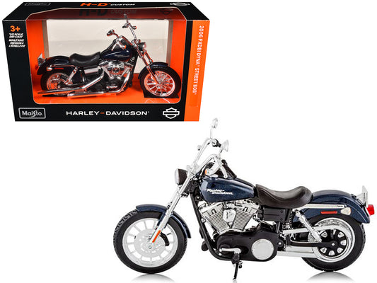 2006 Harley Davidson FXDBI Dyna Street Bob Bike Motorcycle Model 1/12 - Maisto