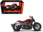 2024 Harley Davidson Sportster S Motorcycle Red Metallic and Black "H-D Custom" Series 1/12 Diecast Model Car by Maisto
