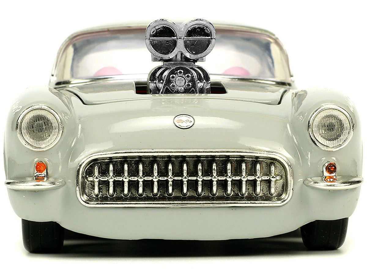 1957 Chevrolet Corvette Beige with Pink Interior Bugs Bunny Figure "Looney Tunes" "Hollywood Rides" Series 1/24 Diecast Model Car by Jada <h2>1957 Jada</h2> <p>High-quality perfect for collectors and