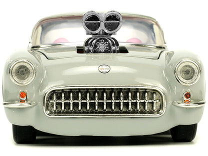 1957 Chevrolet Corvette Beige with Pink Interior Bugs Bunny Figure "Looney Tunes" "Hollywood Rides" Series 1/24 Diecast Model Car by Jada <h2>1957 Jada</h2> <p>High-quality perfect for collectors and
