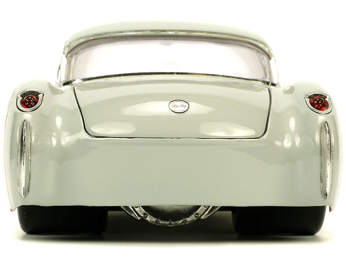 1957 Chevrolet Corvette Beige with Pink Interior Bugs Bunny Figure "Looney Tunes" "Hollywood Rides" Series 1/24 Diecast Model Car by Jada <h2>1957 Jada</h2> <p>High-quality perfect for collectors and