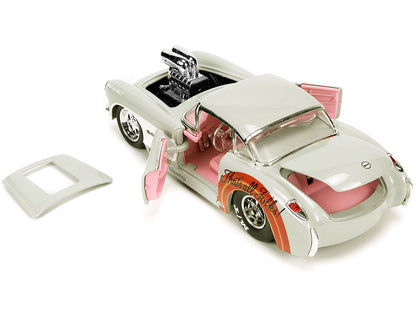 1957 Chevrolet Corvette Beige with Pink Interior Bugs Bunny Figure "Looney Tunes" "Hollywood Rides" Series 1/24 Diecast Model Car by Jada <h2>1957 Jada</h2> <p>High-quality perfect for collectors and