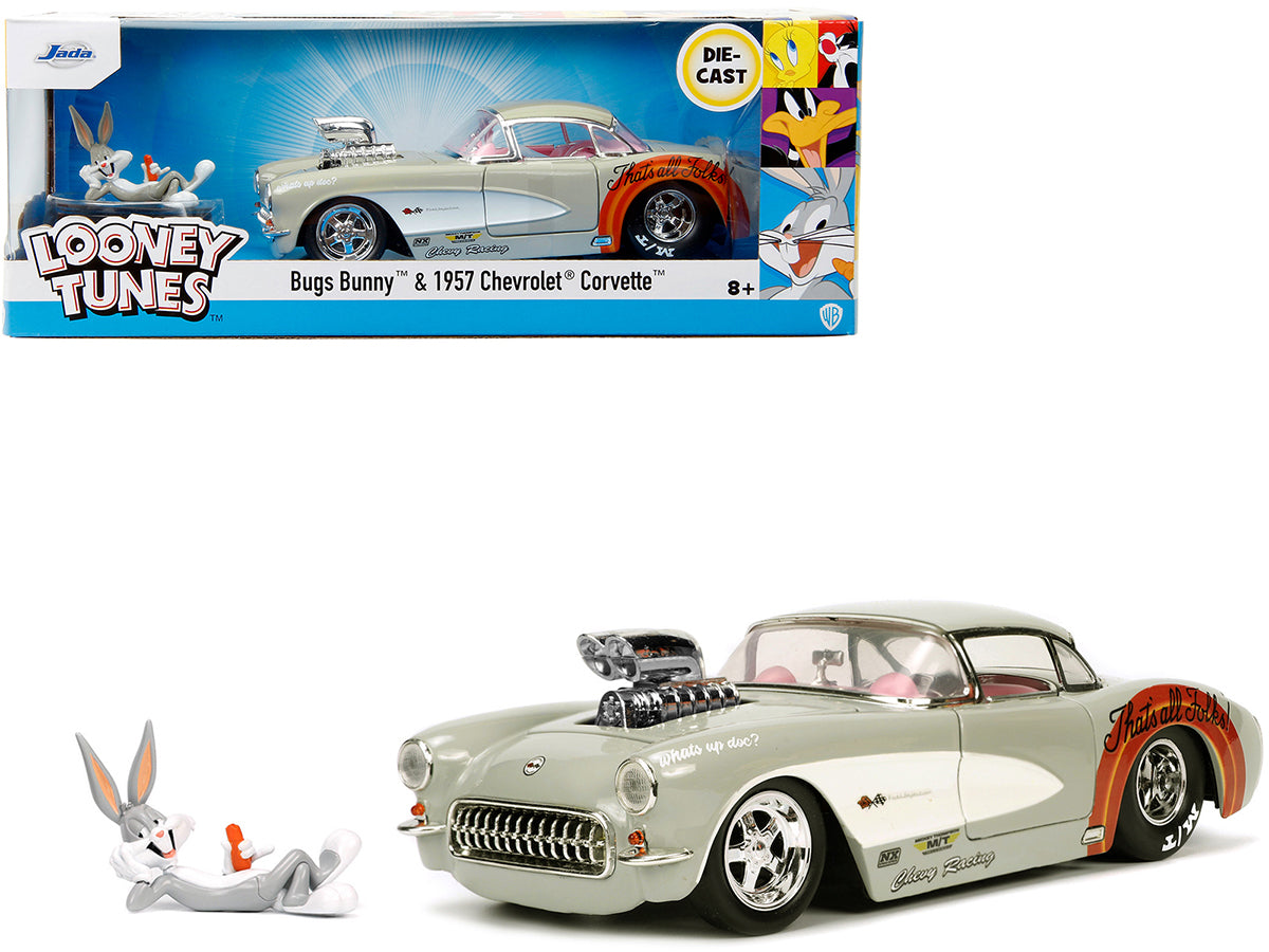 1957 Chevrolet Corvette Beige with Pink Interior Bugs Bunny Figure "Looney Tunes" "Hollywood Rides" Series 1/24 Diecast Model Car by Jada <h2>1957 Jada</h2> <p>High-quality perfect for collectors and