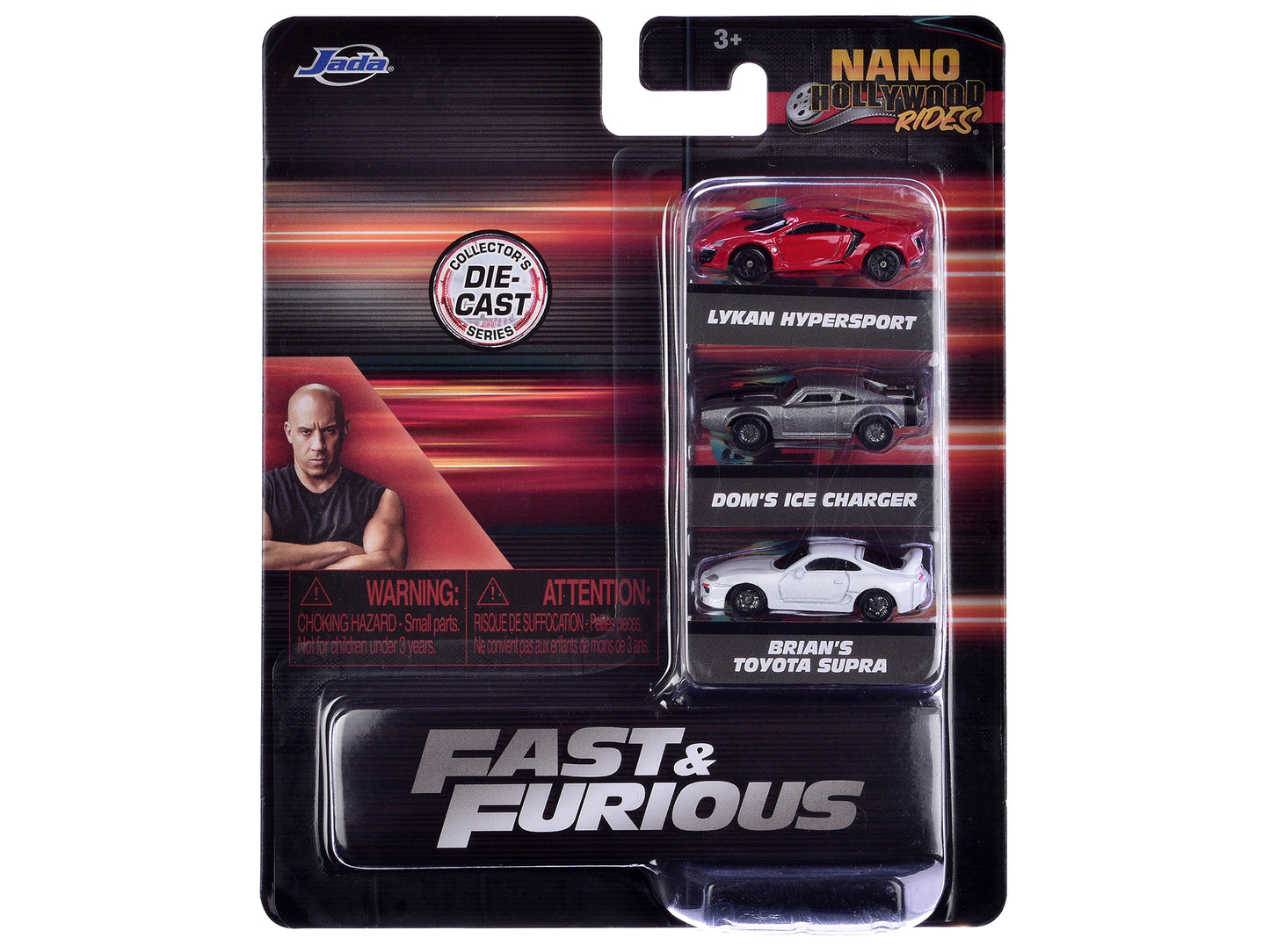 "Fast & Furious" Movie 3 piece Set Series 4 "Nano Hollywood Rides" Diecast Model Cars by Jada <h2>"Fast Jada</h2> <p>High-quality car perfect for collectors and enthusiasts. Features detailed interior