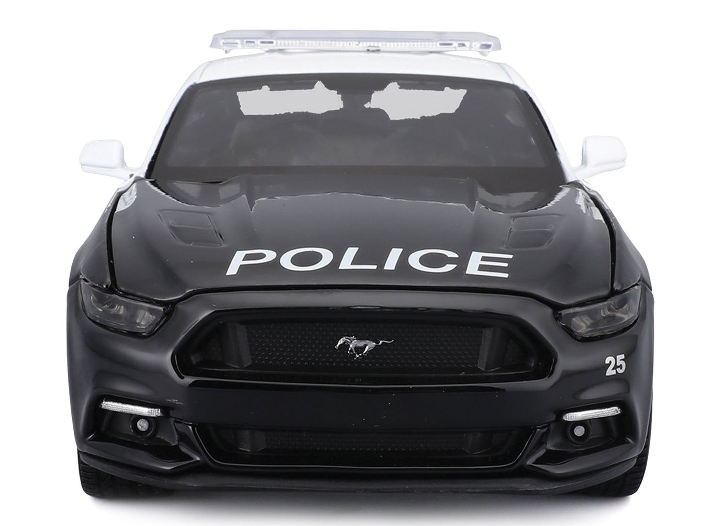 2015 Ford Mustang GT 5.0 "Police" Black and White "Authority" Series 1/24 Diecast Model Car by Maisto